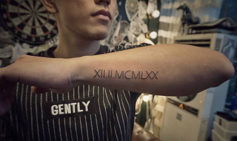 罗马数字纹身图片