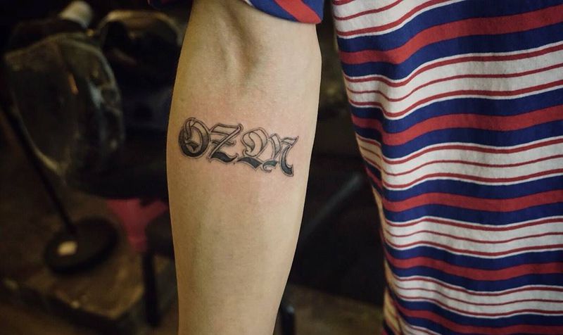 小臂英文纹身图片