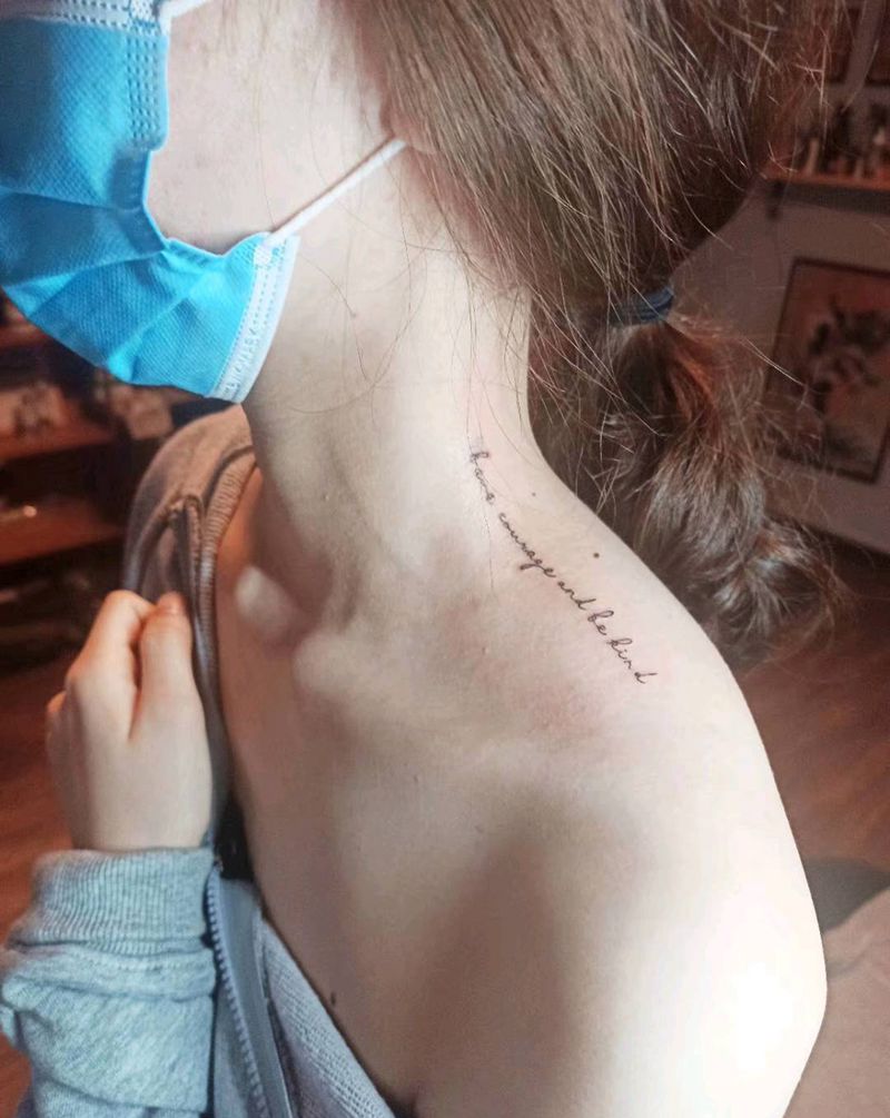 小字母纹身图片_花体字纹身图案