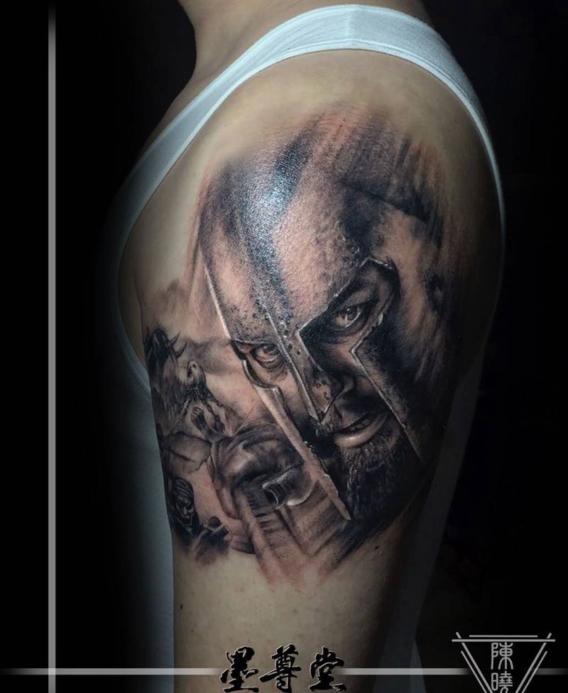 斯巴达纹身图片