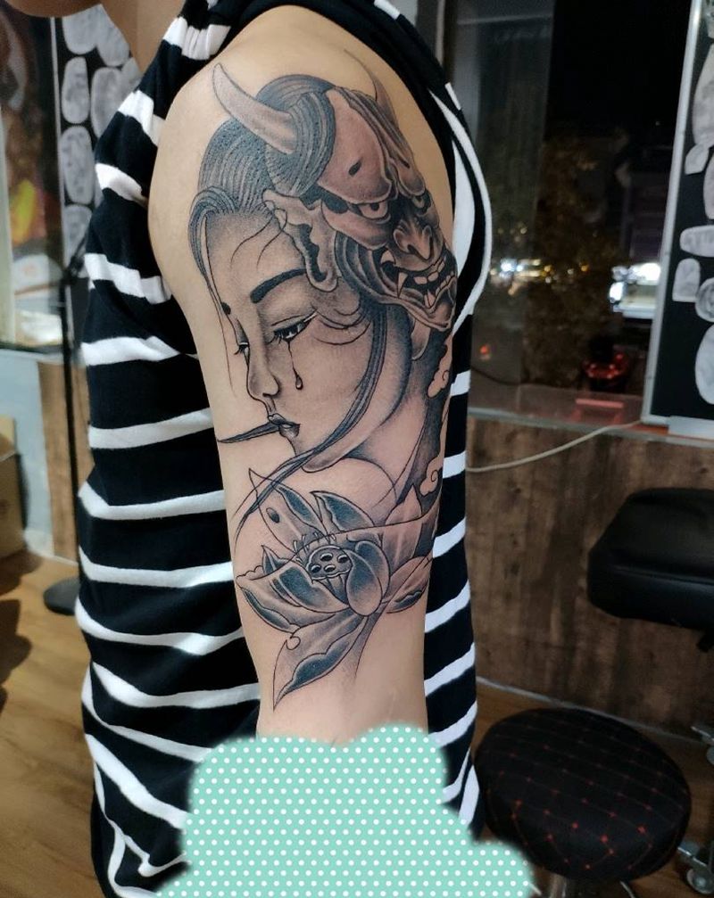 艺妓纹身图片_手臂纹身图案