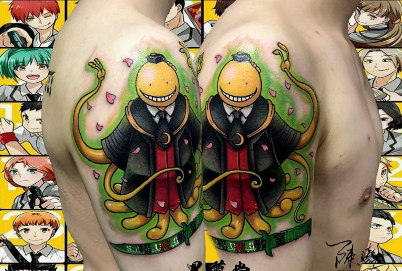 章鱼老师纹身图片