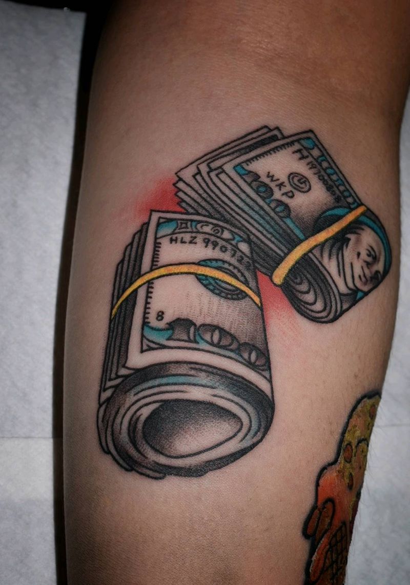 old school美金纹身图片_手部Old School纹身图案