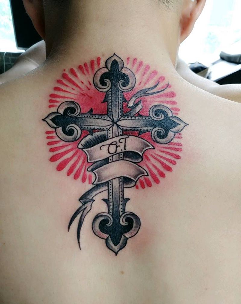 十字架纹身图片