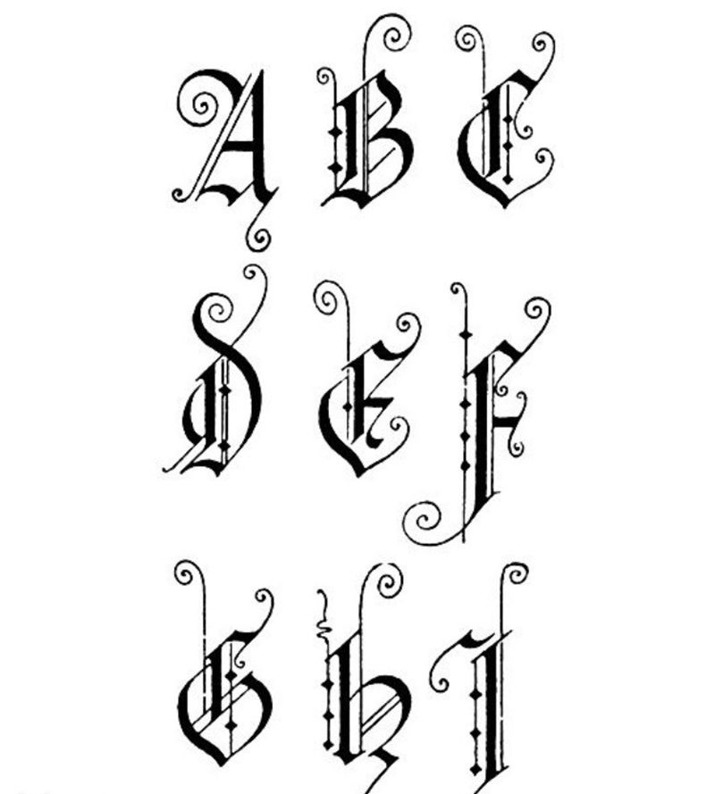 分享一组字体纹身图片_分享字符纹身图案