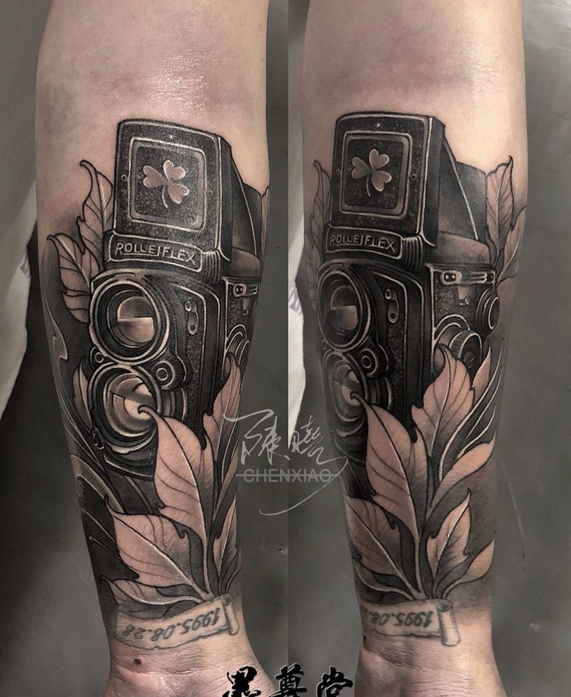 禄莱相机纹身图片