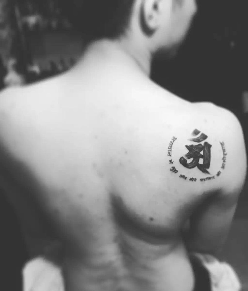 一位父亲对家庭的爱纹身图片