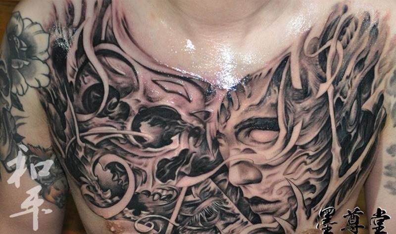 和平作品纹身图片