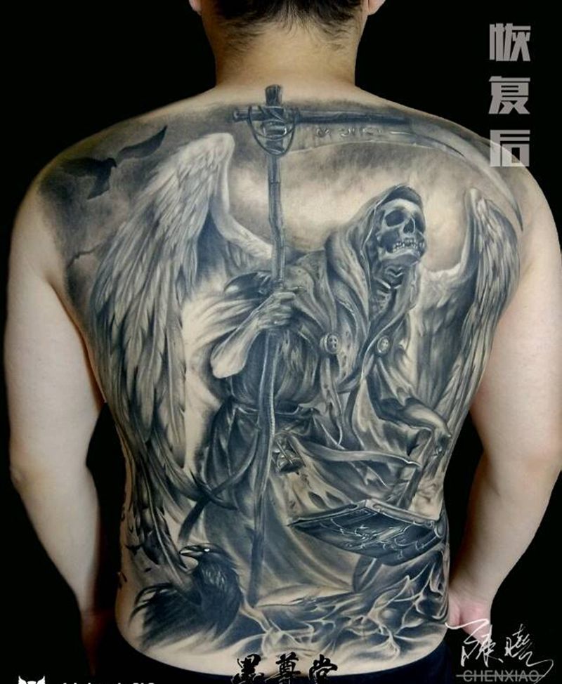 死神纹身图片
