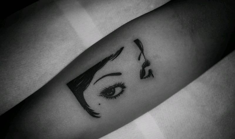 富江纹身图片_手部手臂几何纹身图案