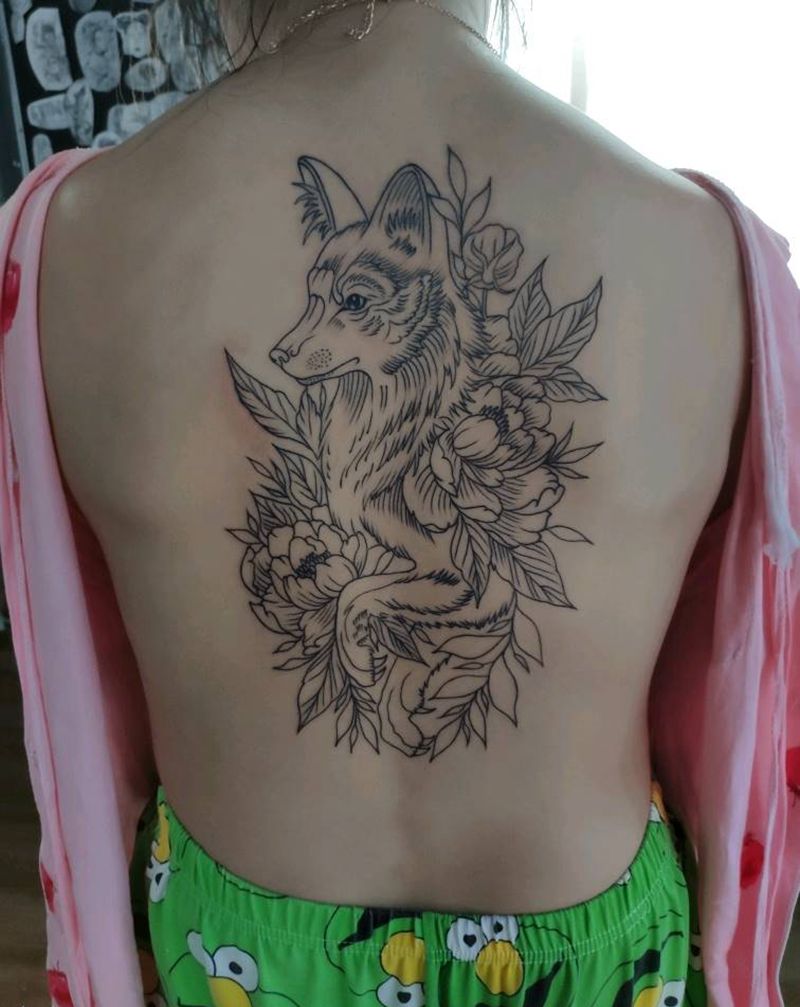 欧美纹身图片_背部纹身图案