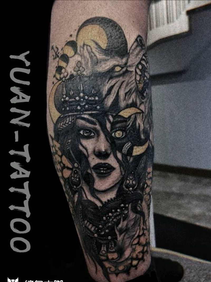 极限改图纹身图片_New School欧美写实纹身图案