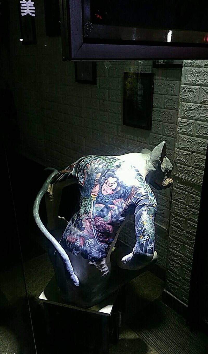 承接订造纹身店个性摆件纹身图片_背部胸部纹身图案