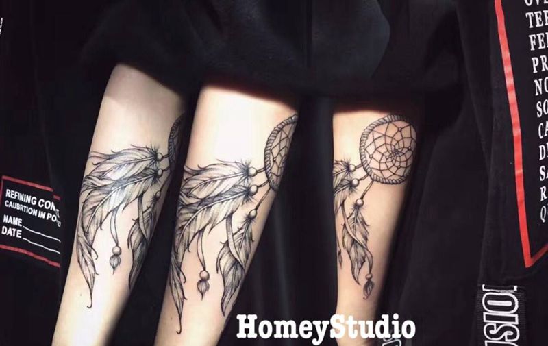 捕梦网  覆盖伤疤纹身图片