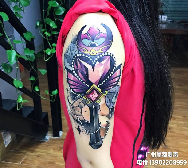 仙女棒纹身图片