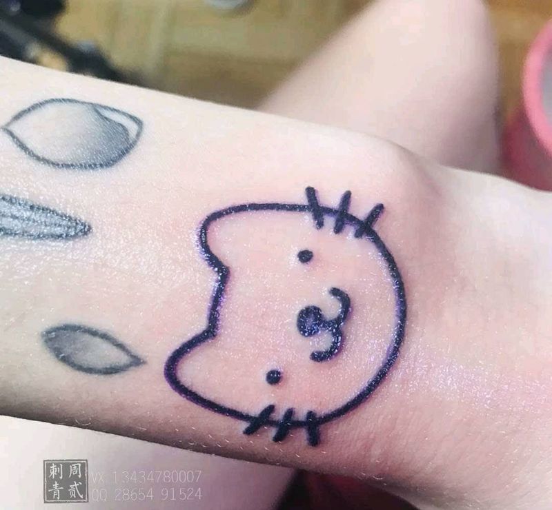 最可爱纹身图片_卡通小清新纹身图案