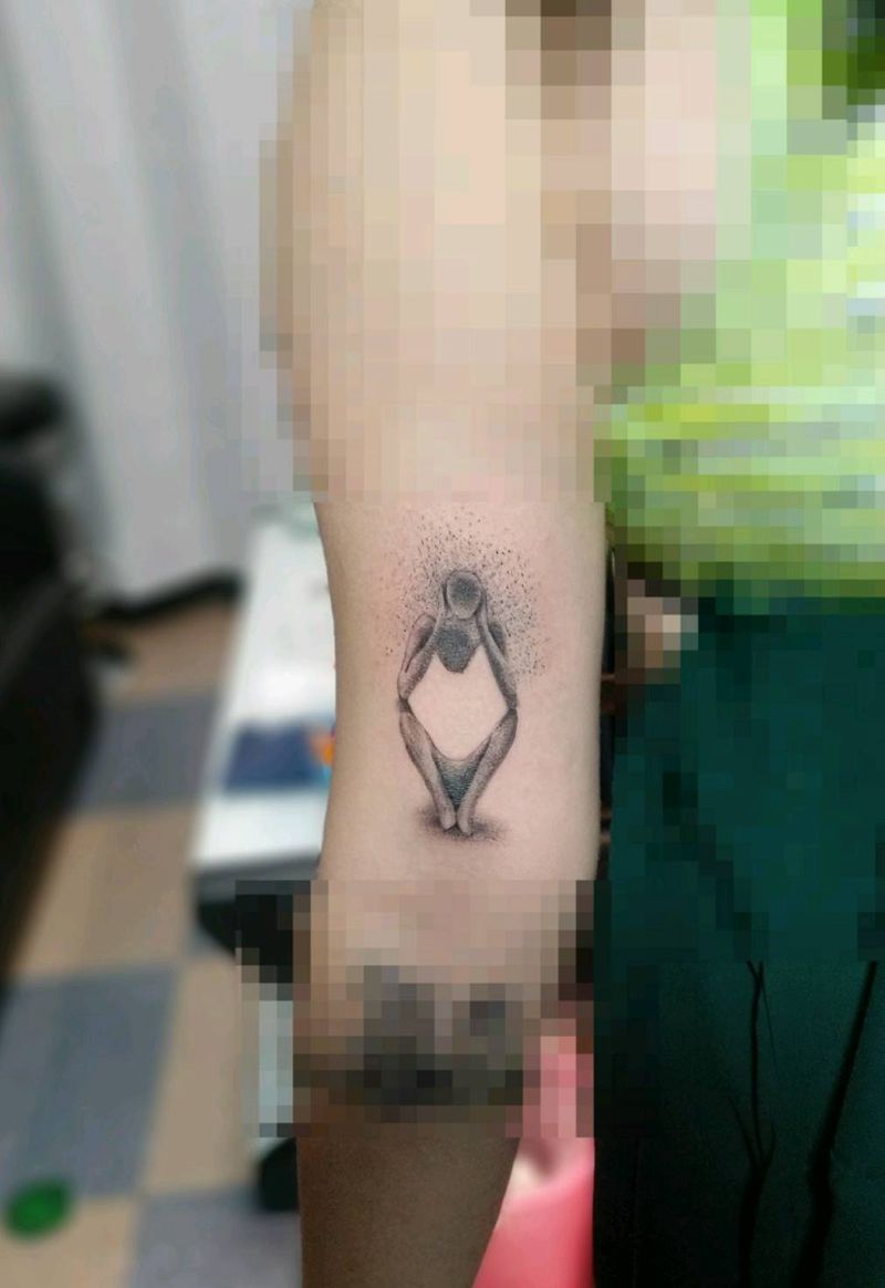 孤独纹身图片_手臂纹身图案