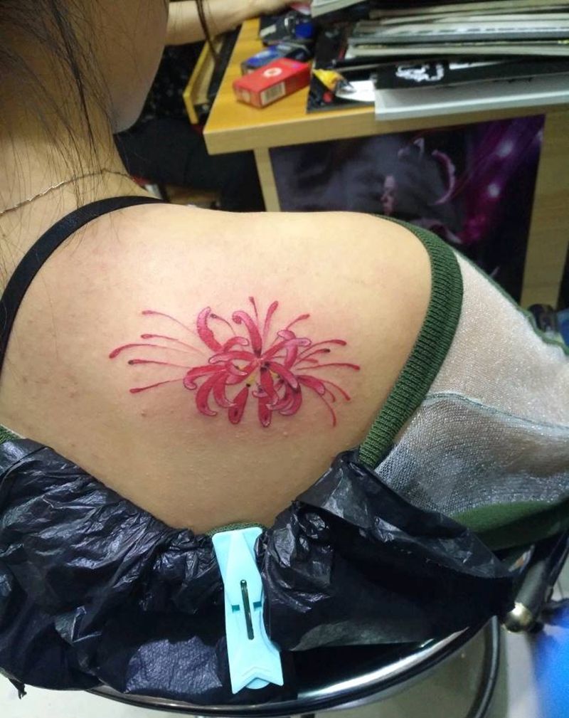 彼岸花纹身图片