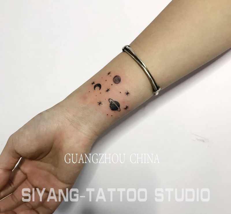 小星空纹身图片