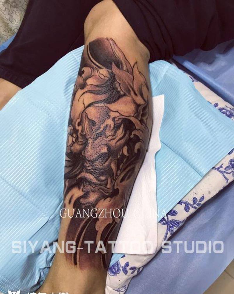 般若未完纹身图片