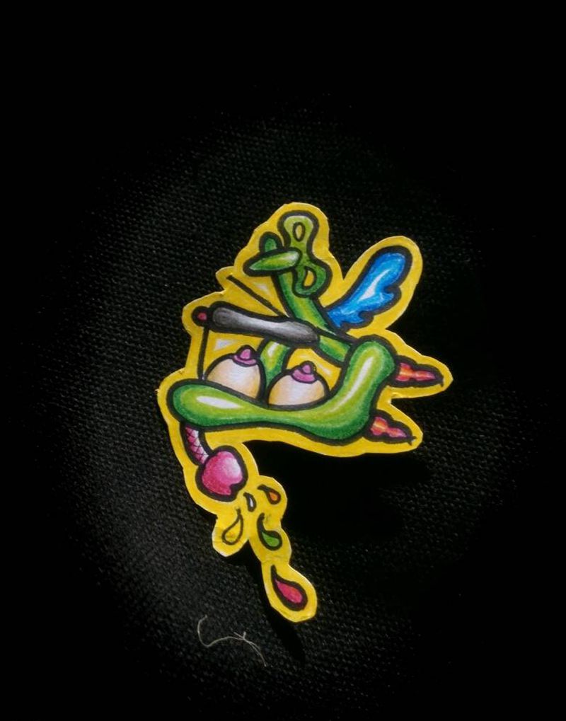 暴力机型纹身图片_原创唐日英手稿纹身图案