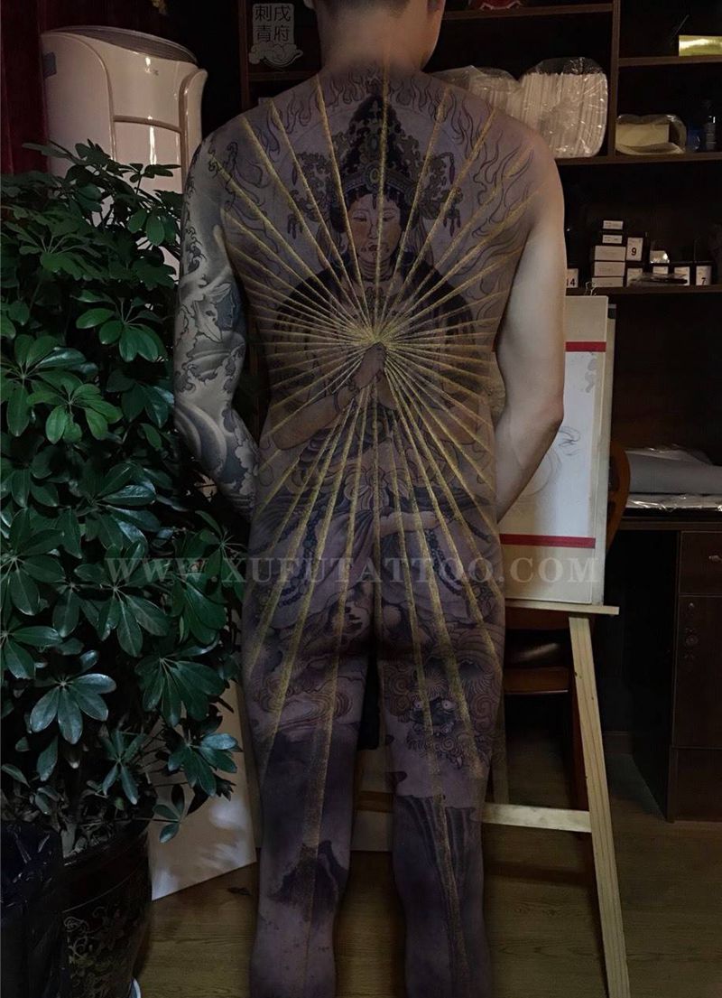 佛光普照纹身图片