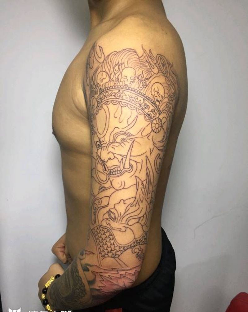 大黑天纹身图片