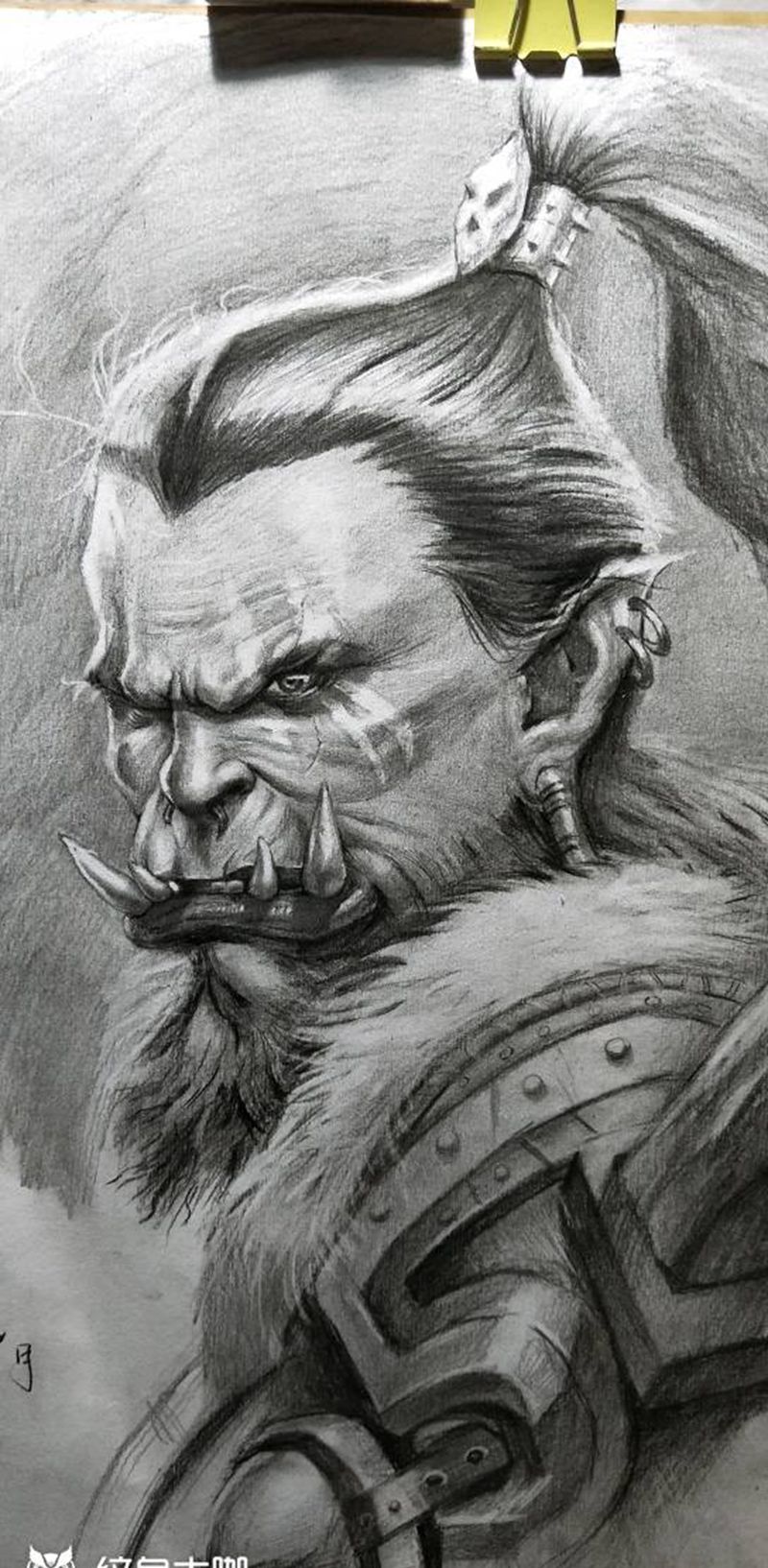 魔兽，纹身图片_绘画纹身图案