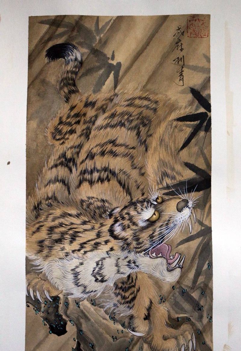 分享我的作品纹身图片_传统动物手稿纹身图案