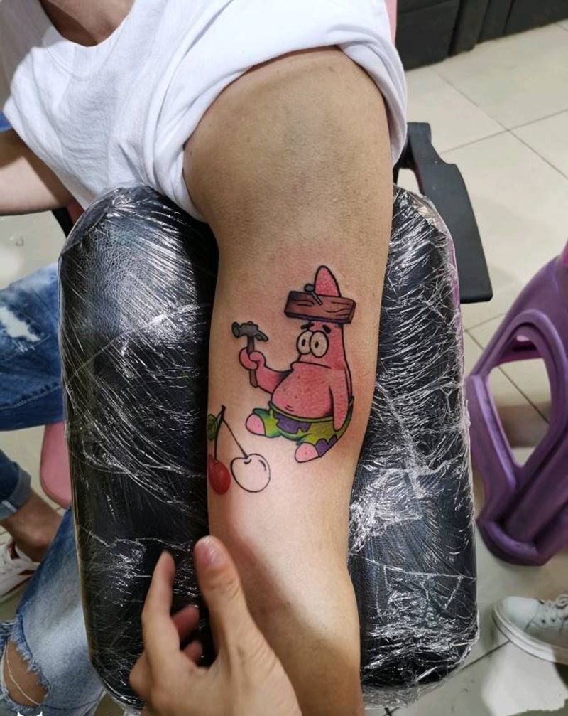 卡通纹身图片_手臂纹身图案