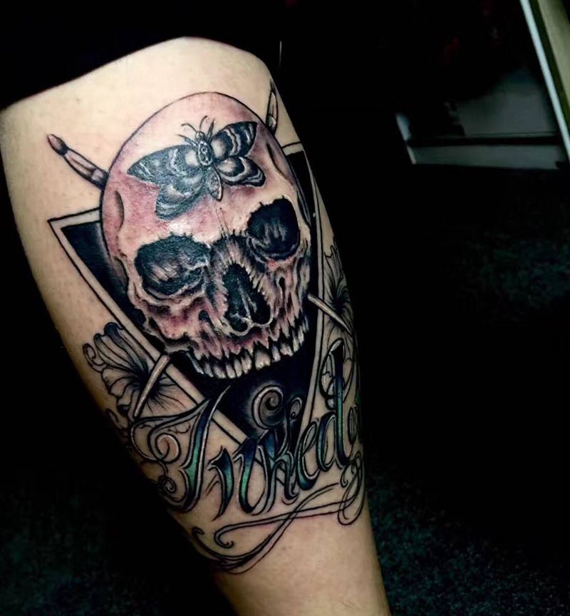 欧美骷髅纹身图片