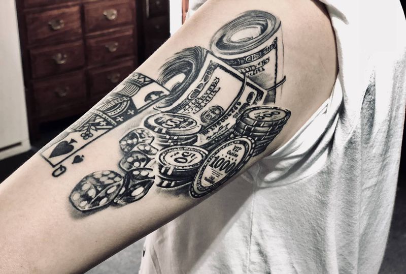 恢复后纹身图片_手臂欧美写实纹身图案