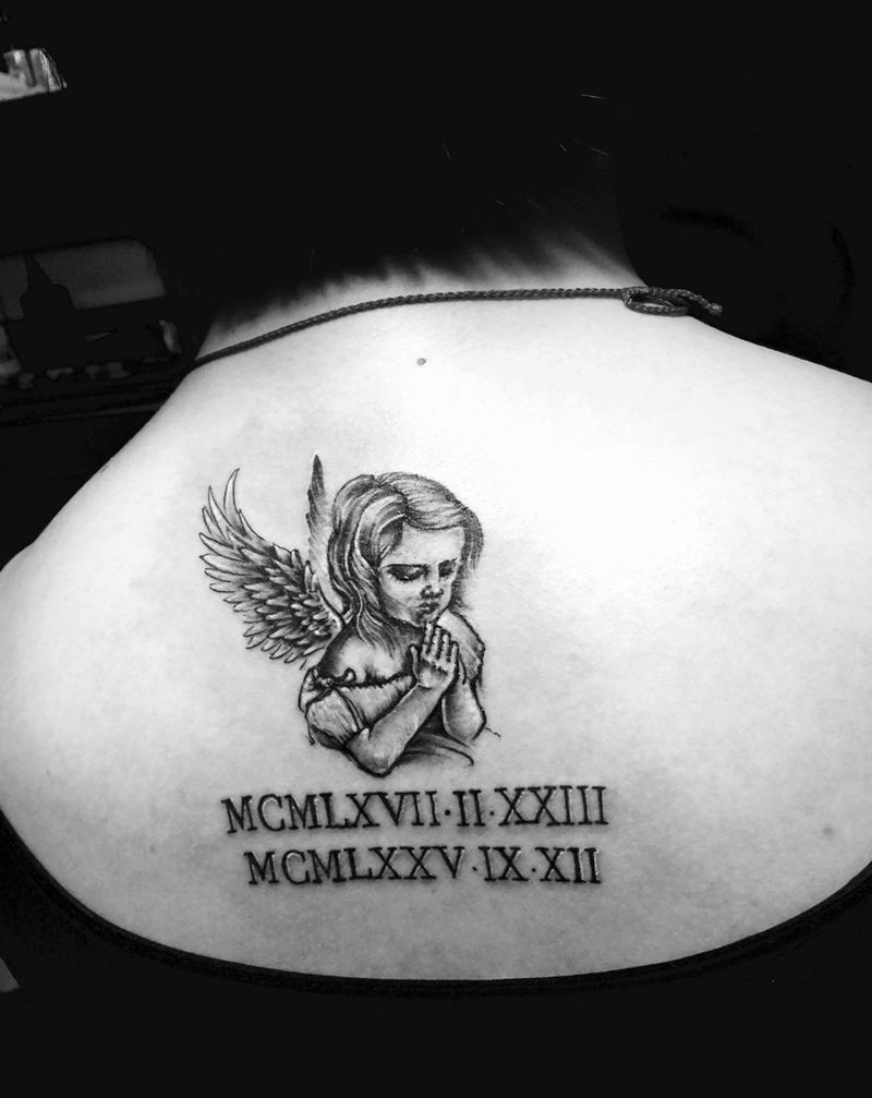 小天使纹身图片