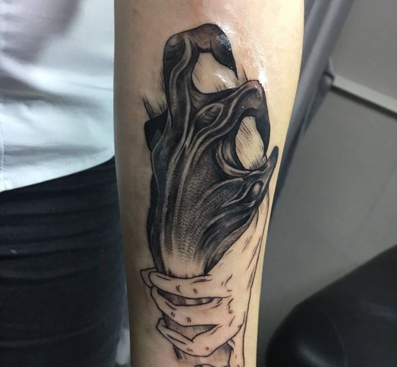 手纹身图片_成品欧美手臂人物纹身图案