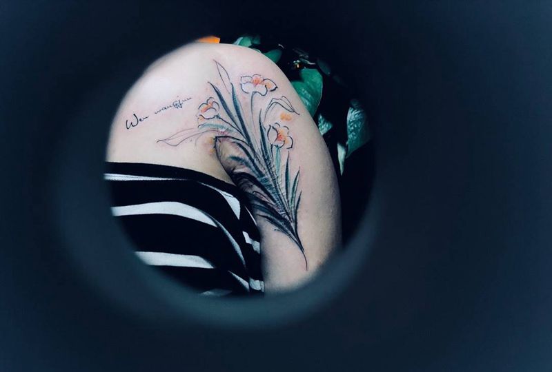 疤痕覆盖纹身图片