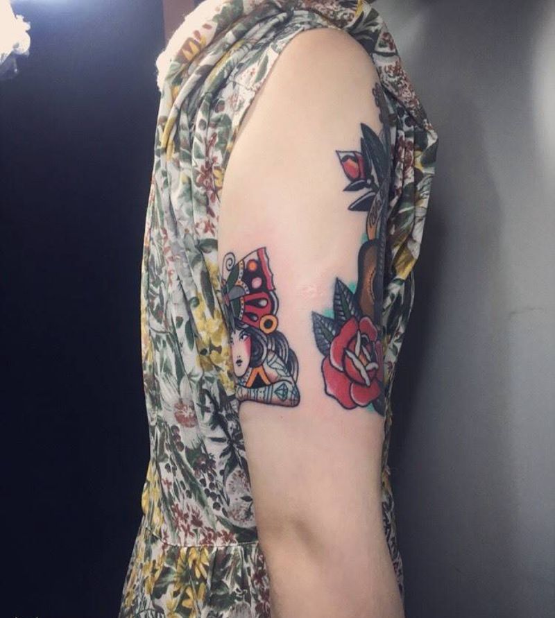 old schoolnl纹身图片