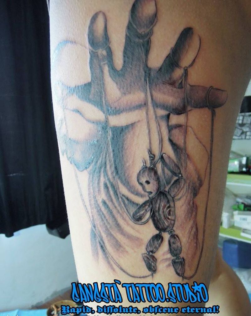 提线木偶纹身图片