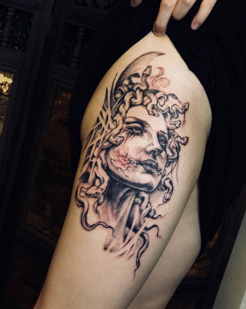 美杜莎纹身图片