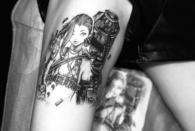 金克斯纹身图片