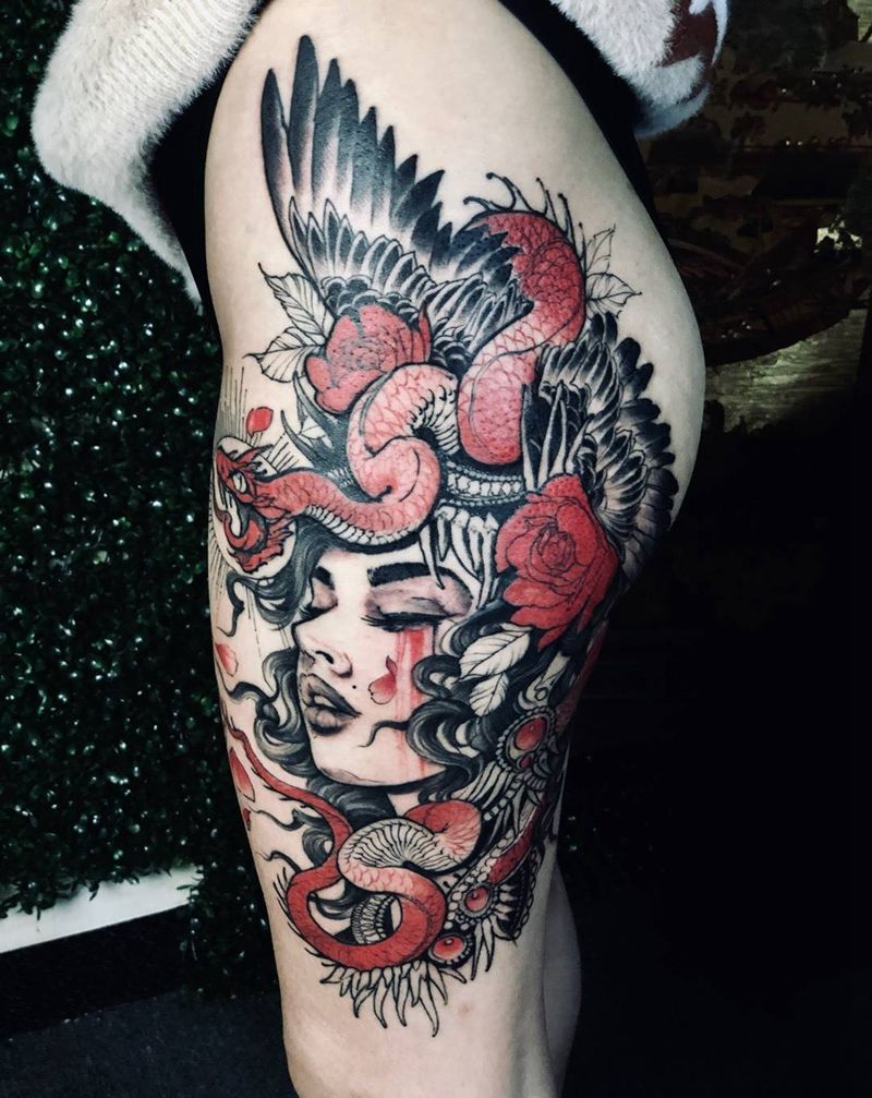 临摹作品纹身图片