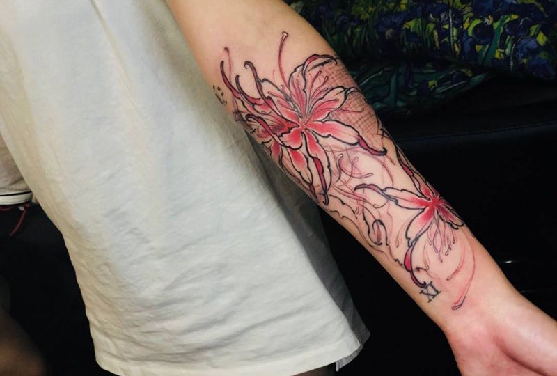 曼珠沙华纹身图片