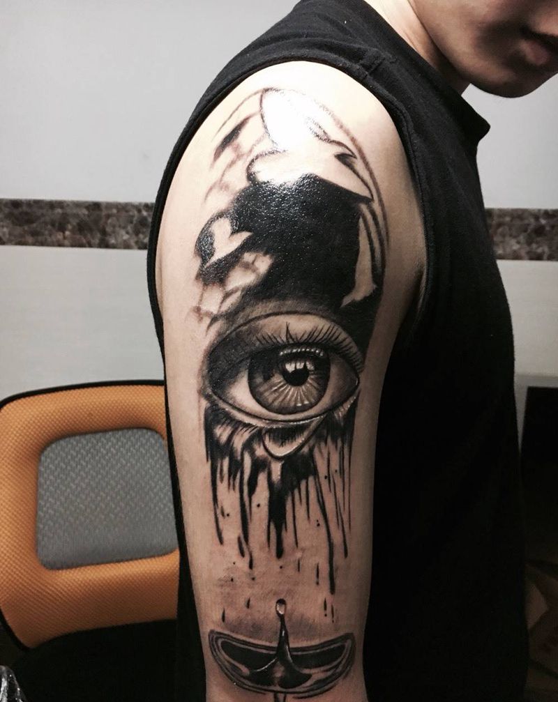 眼睛纹身图片