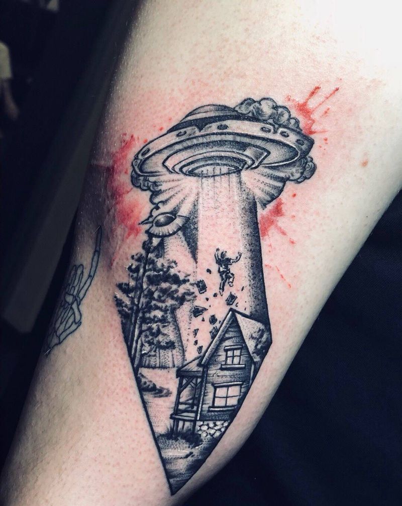 个性几何纹身图片