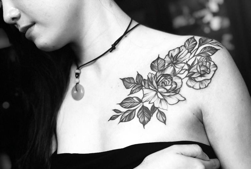 素花纹身纹身图片