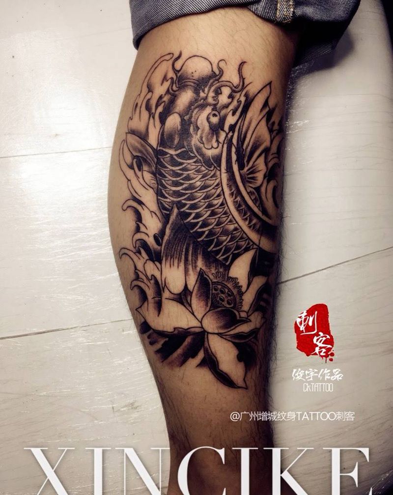 鲤鱼纹身图片