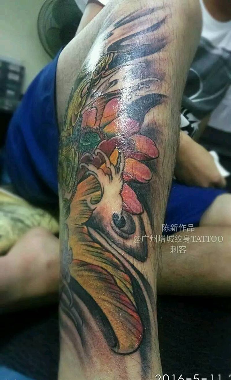 年年有鱼纹身图片