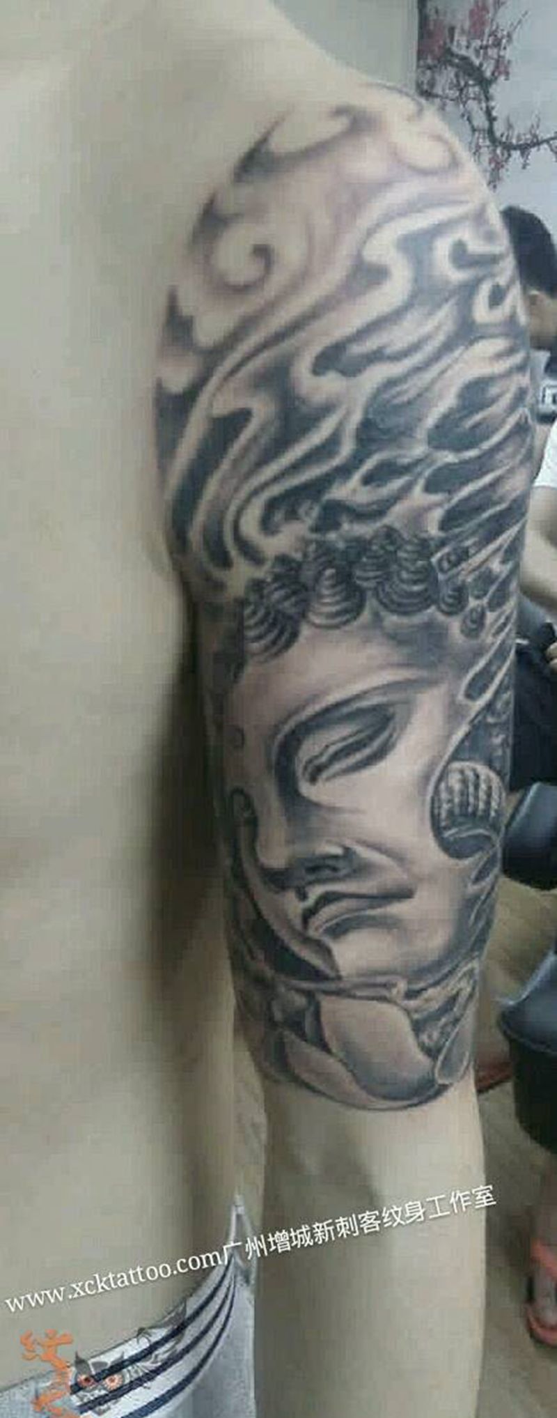 佛与魔纹身图片