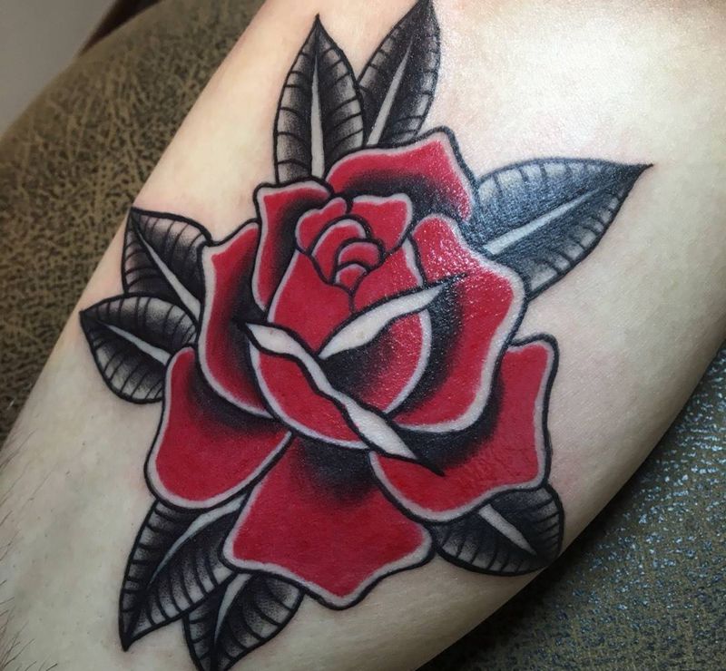 玫瑰纹身图片