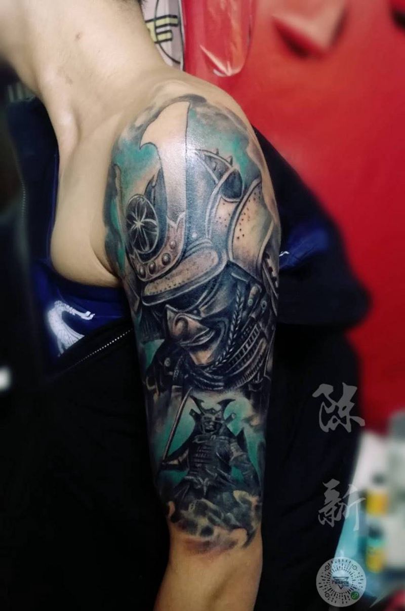 武士纹身图片
