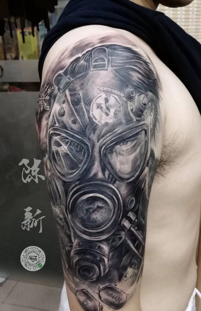 面具纹身图片